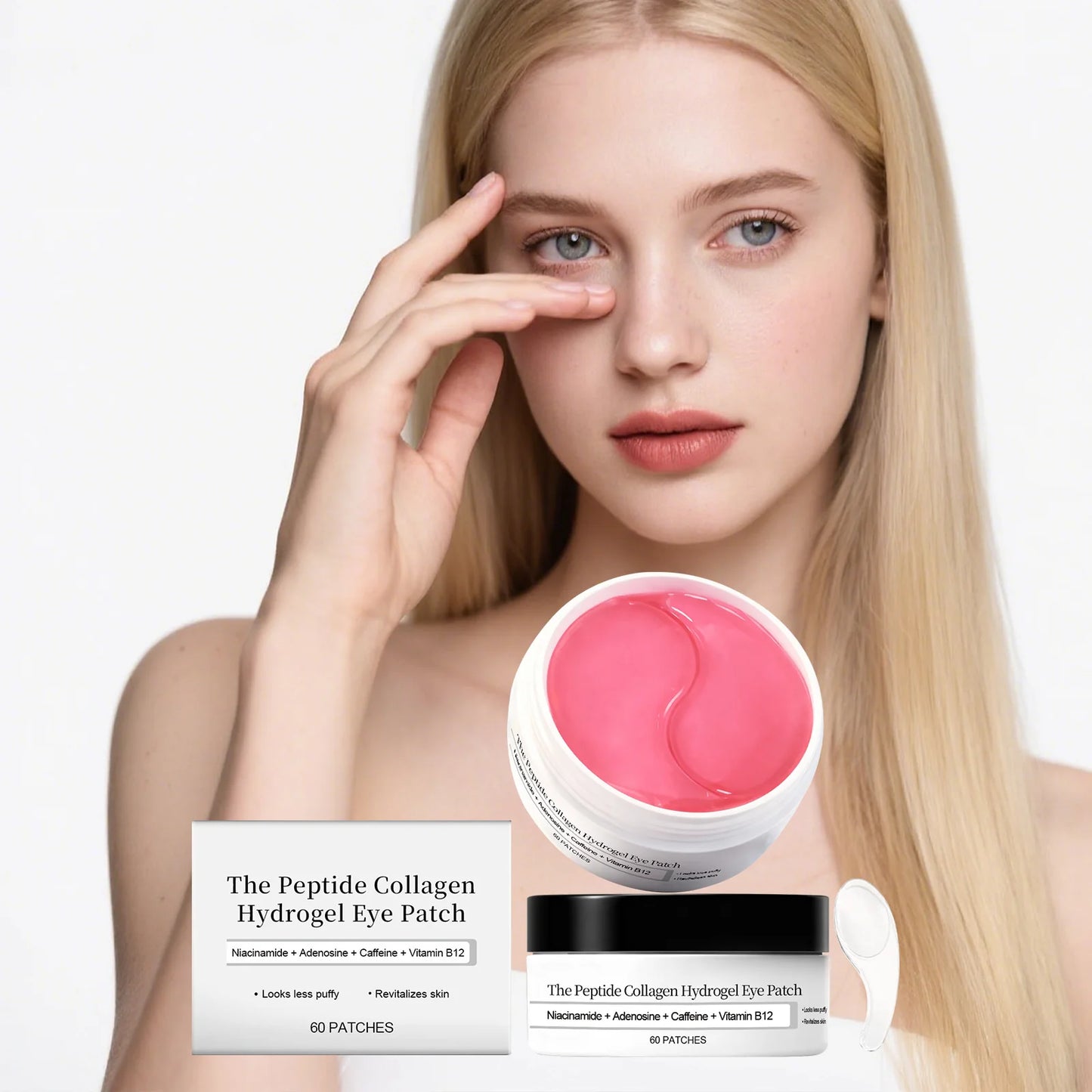 Peptide collagen eye patch