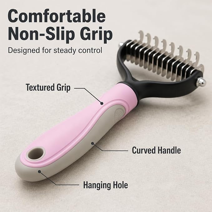 Pet Detangling & Deshedding Comb